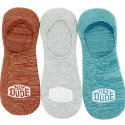 Men's HEYDUDE Marled No-Show 3-Pair Pack