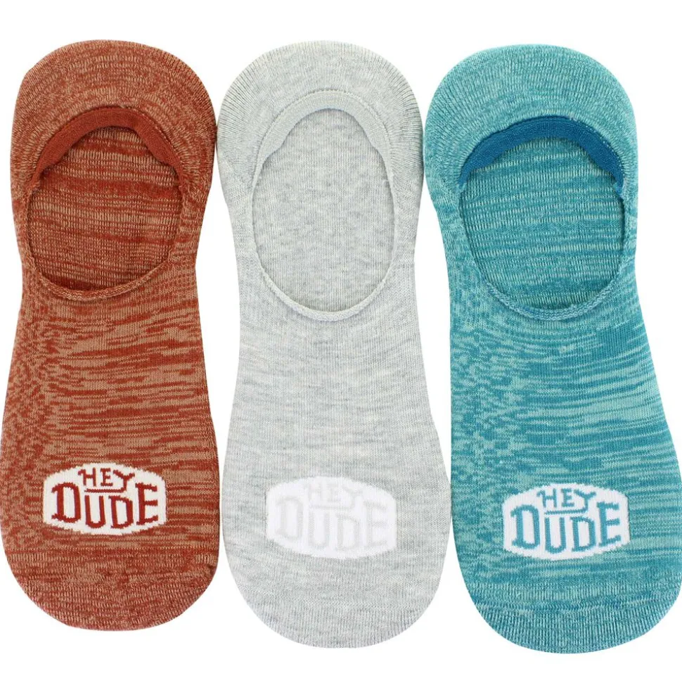 Men's HEYDUDE Marled No-Show 3-Pair Pack