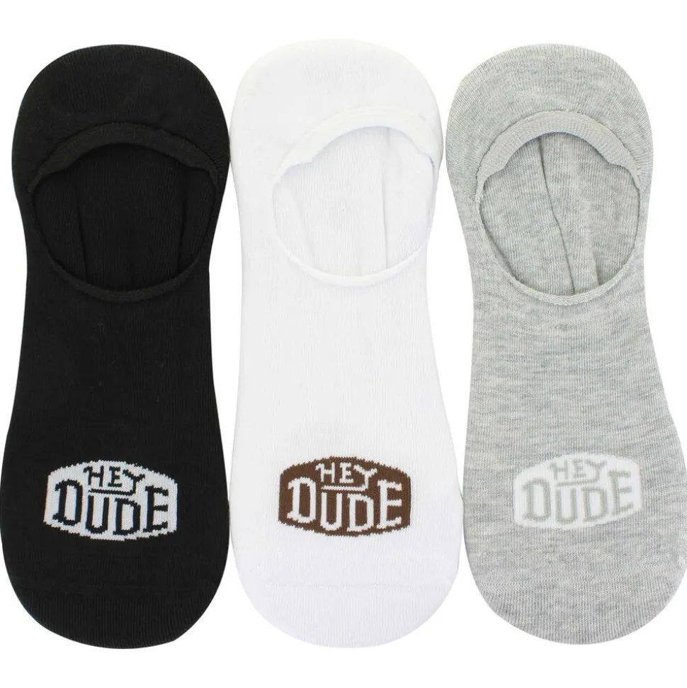 Men's HEYDUDE No-Show 3-Pair Pack