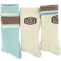 Men's HEYDUDE Striped Crew 3-Pair Pack