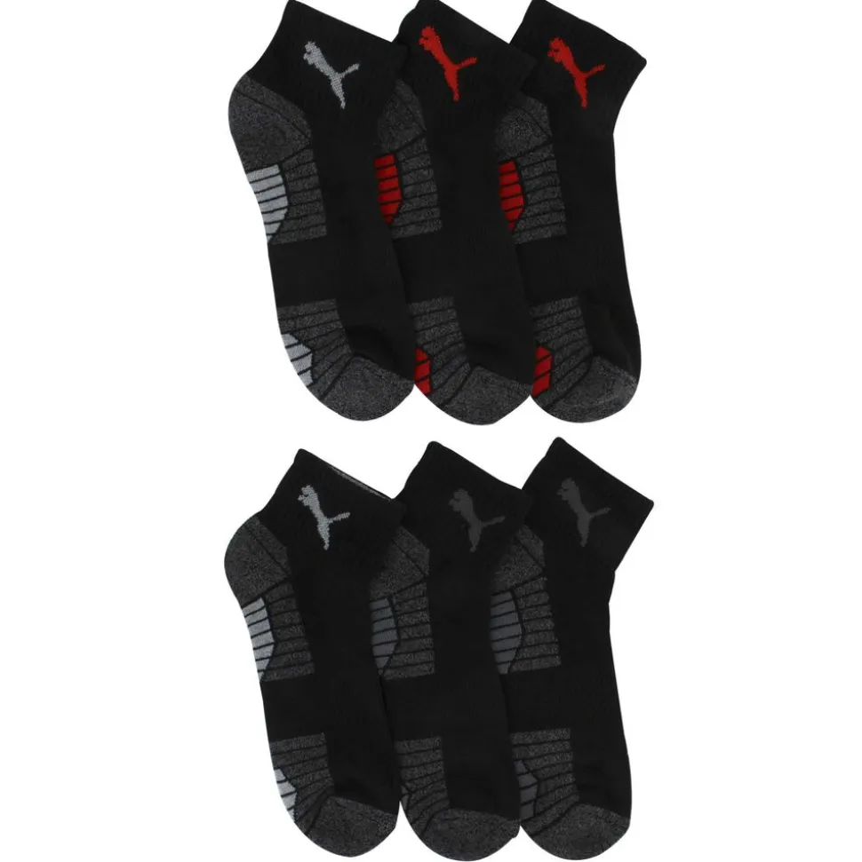 Men's PUMA Premium Quarter Crew Sock 6-Pair Pack