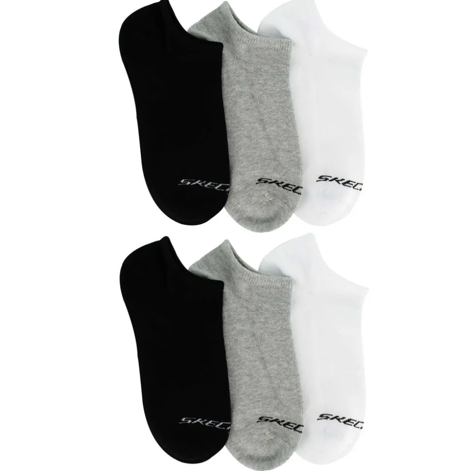 Men's Skechers Basic No-Show 6-Pair Pack