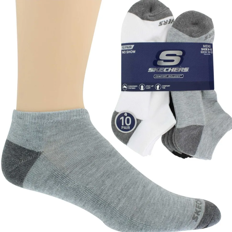 Men's Skechers No-Show 10 For $10