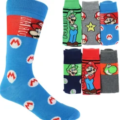 Men's Super Mario Casual Crew 6-Pair Pack