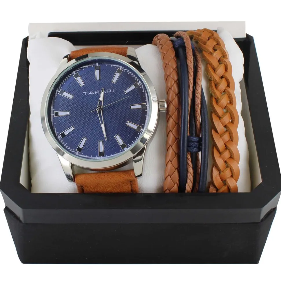 Men's Tahari Watch & Bracelet Set