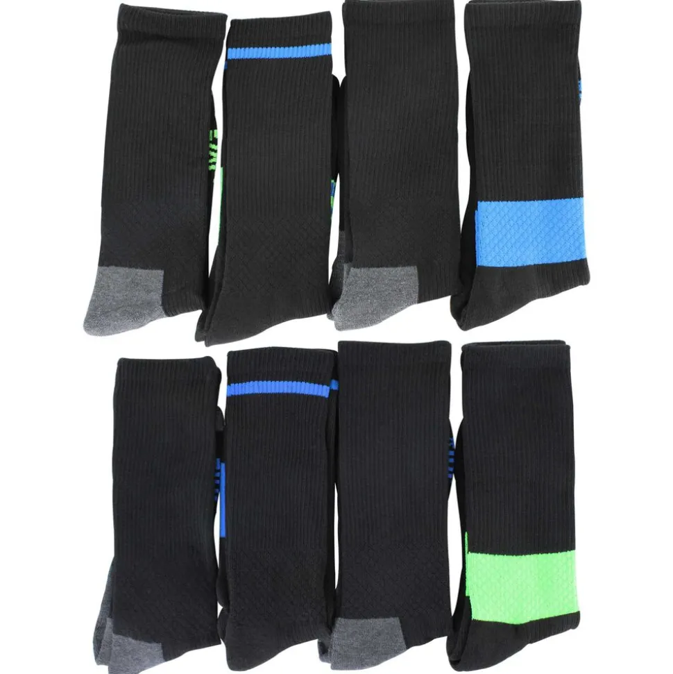 Men's Umbro Color Block Performance Crew 8 Pairs
