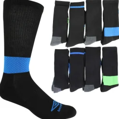 Men's Umbro Color Block Performance Crew 8 Pairs