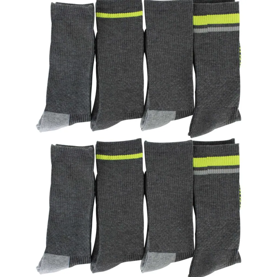 Men's Umbro Striped Performance Crew 8-Pair Pack