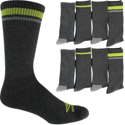 Men's Umbro Striped Performance Crew 8-Pair Pack