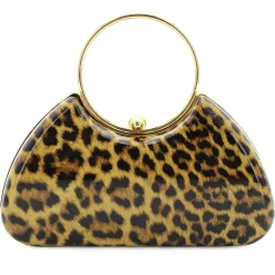Sophia Taylor Leopard-Print Clutch