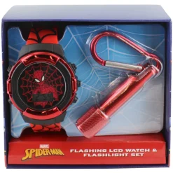 Spider-Man Flashing Watch And Flashlight Set
