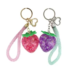 Strawberry Liquid Shaker Keychains 2-Pack