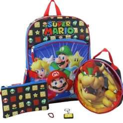 Super Mario 5-Piece Backpack Set