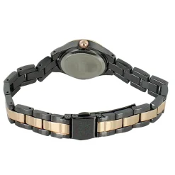 Tahari Duotone Watch With Faux-Diamond Accents