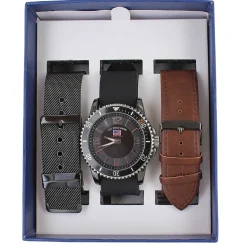 U.S. Polo Association Interchangeable Watch Set