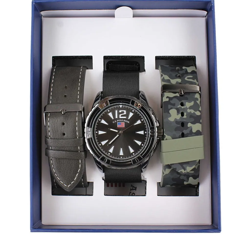 U.S. Polo Association Interchangeable Watch Set