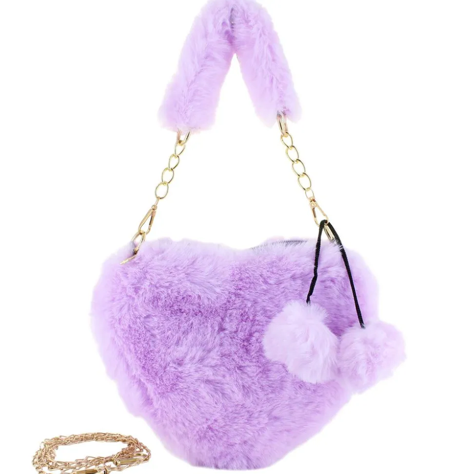 Willow & Ruby Plush Heart Mini Bag With Bag Charm