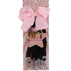 Willow & Ruby Ponytail & Bow Hair Clip 2-Piece Set