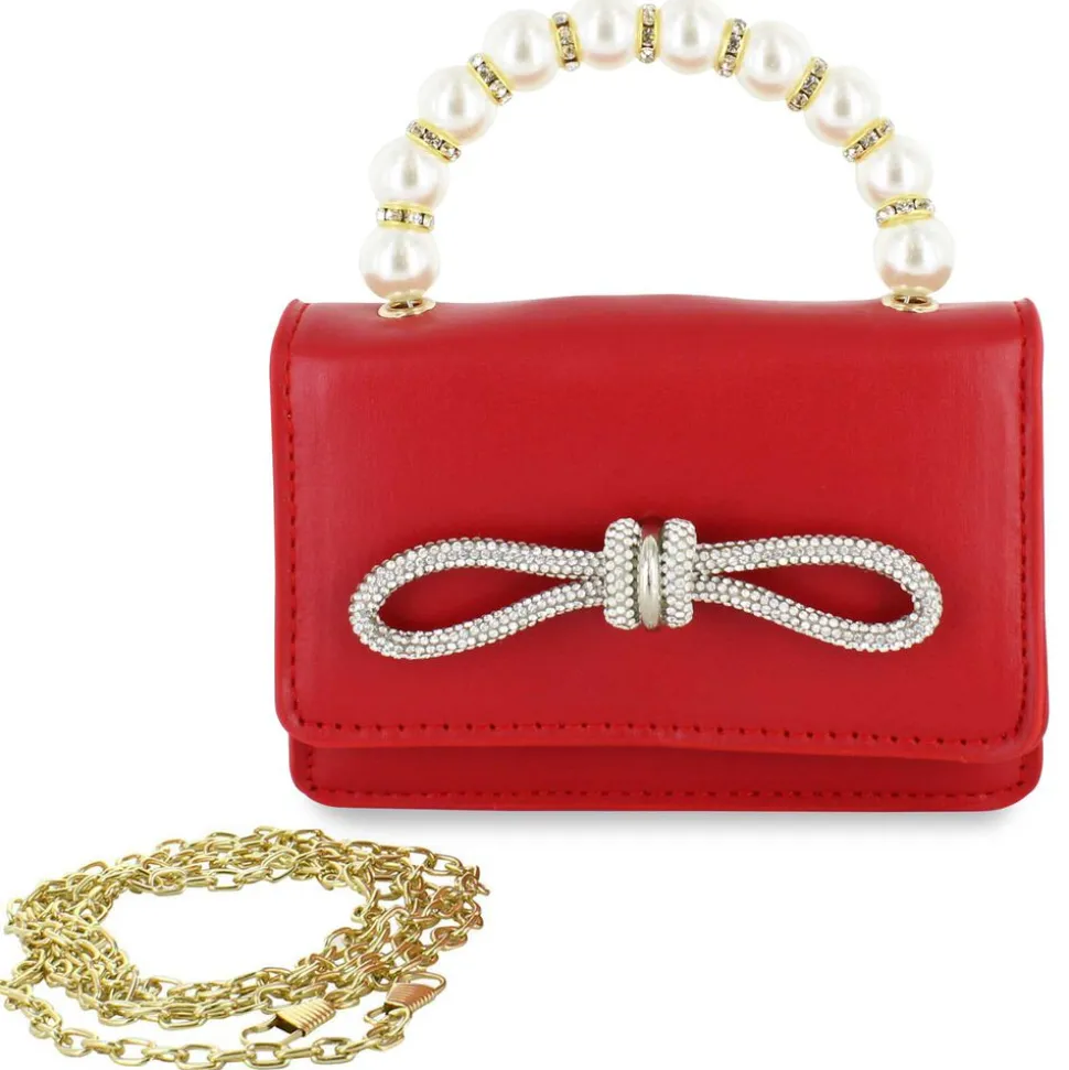 Willow & Ruby Rhinstone Bow Mini Bag