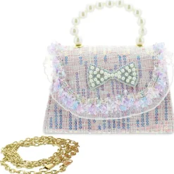 Willow & Ruby Tweed, Sequin & Ruffle Mini Bag