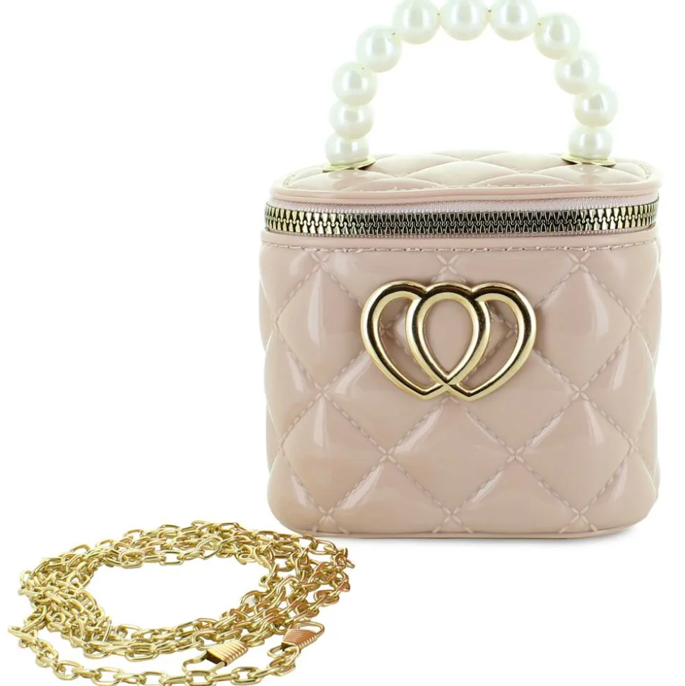 Willow & Ruby Vinyl Quilted Mini Bucket Bag