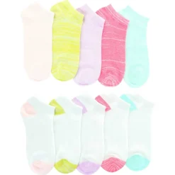 Women's Air Sports World Pastel No-Show 10 For $10