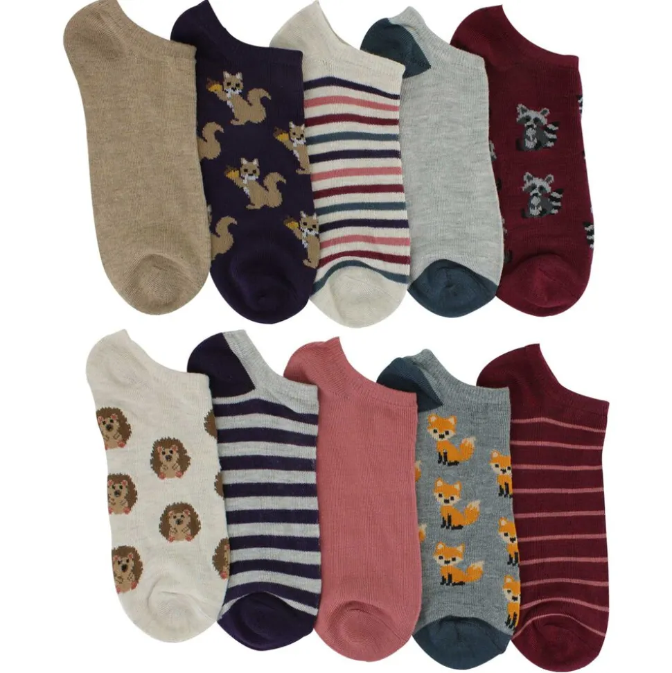 Women's Capelli Critter Low-Cut Socks 10 For $10