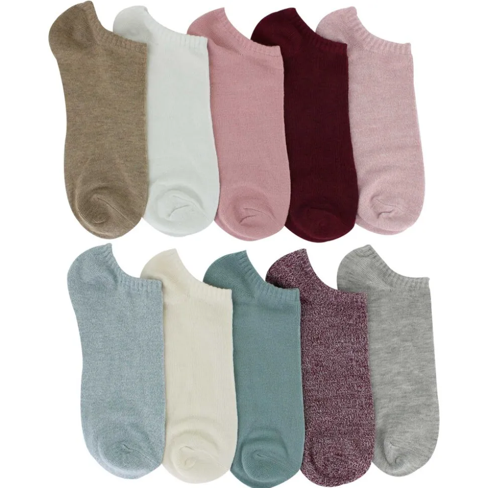 Women's Capelli Solid Low-Cut Socks 10 For $10