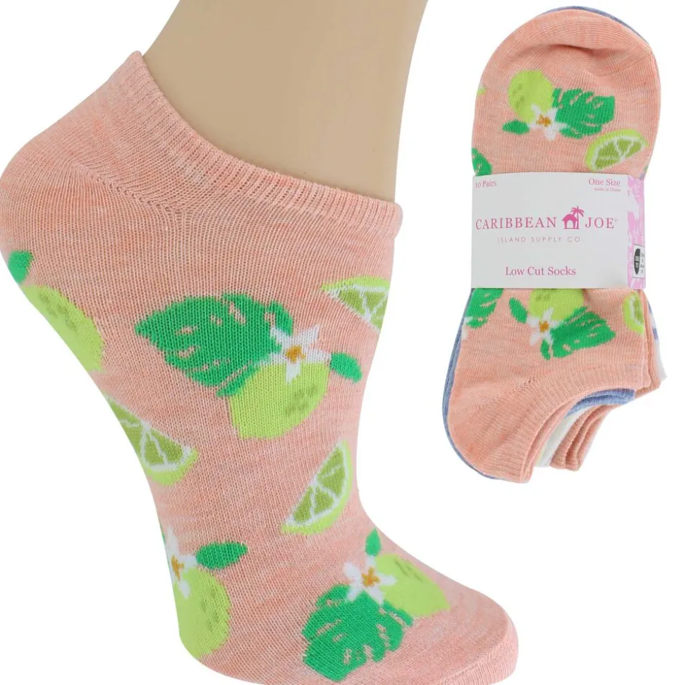 Women's Caribbean Joe Citrus Low-Cut 10 For $10