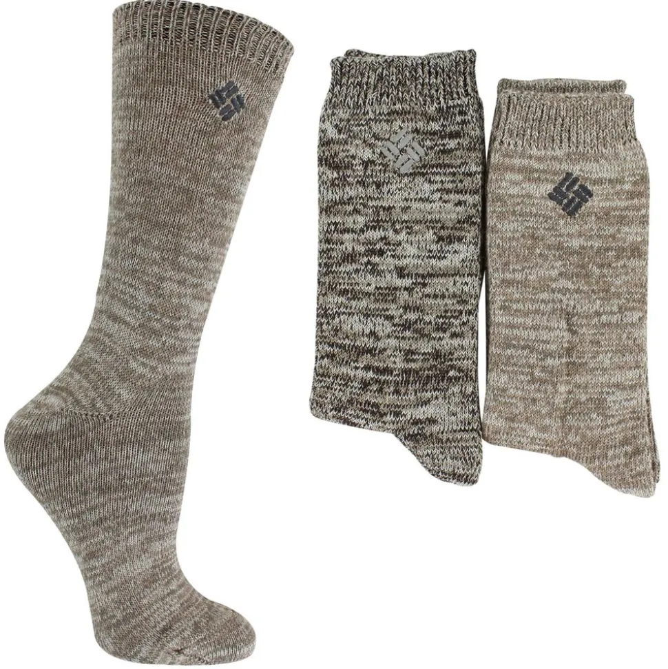 Women's Columbia Marled Crew 2-Pair Pack