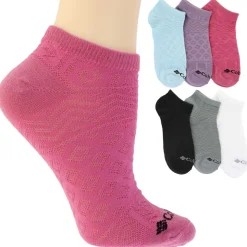 Women's Columbia Mesh Design No-Show 6-Pair Pack