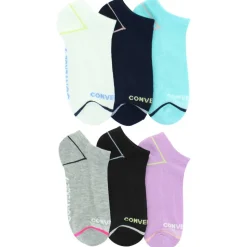 Women's Converse Pop Color No-Show 6-Pair Pack