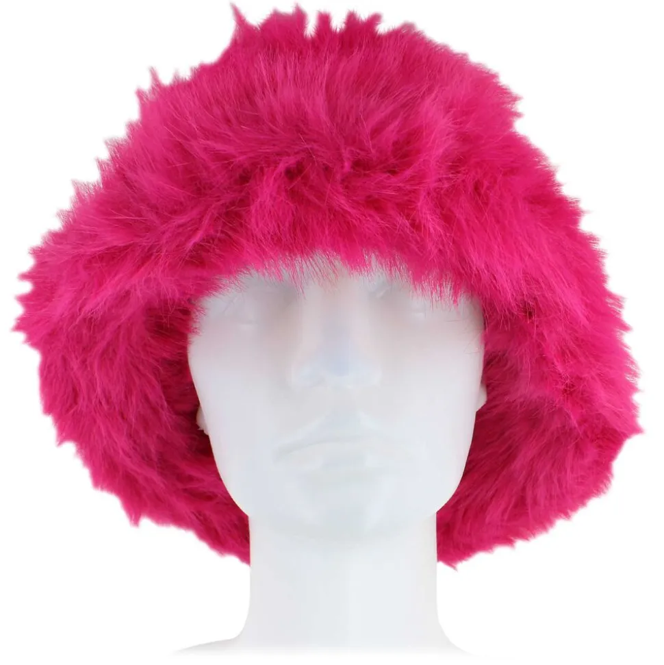 Women's Couture Gems Faux-Fur Bucket Hat