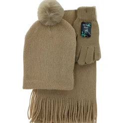 Women's Couture Gems Lurex Scarf 3-Piece Set