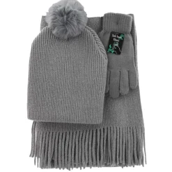 Women's Couture Gems Lurex Scarf 3-Piece Set