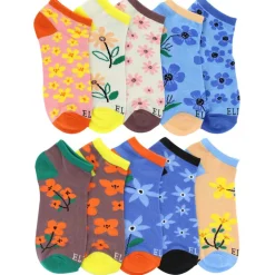 Women's Elle Floral-Print No-Show 10 For $10