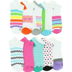 Women's Elle Mixed Print No-Show 10 For $10