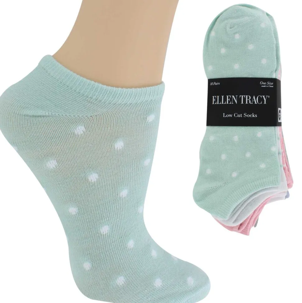 Women's Ellen Tracy Polka-Dot Low-Cut 10 For $10