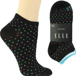 Women's Elle Polka-Dot No-Show 10 For $10