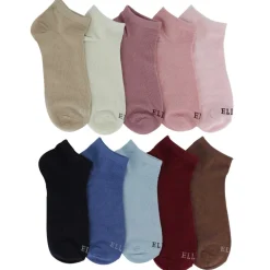 Women's Elle Solids No-Show 10 For $10