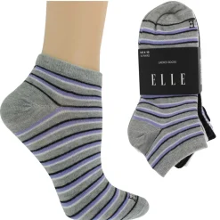 Women's Elle Stripes And Dots No-Show 10 For $10
