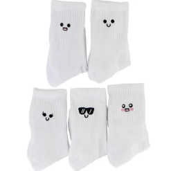Women's Embroidered Fries Mid-Crew 5-Pair Pack