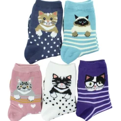 Women's ET TU Cat Short Crews 5-Pair Pack