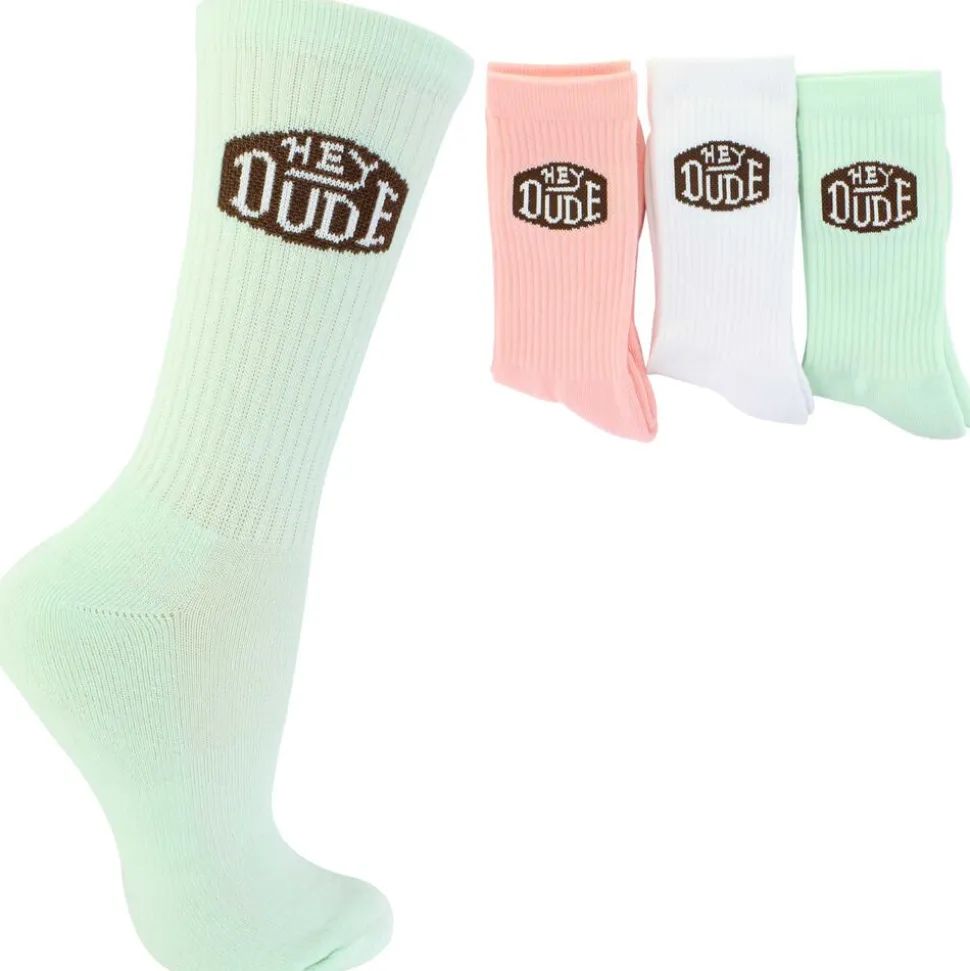 Women's HEYDUDE Crew 3-Pair Pack