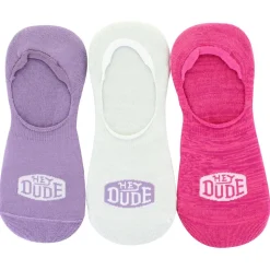 Women's HEYDUDE Marled No-Show 3-Pair Pack