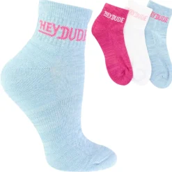 Women's HEYDUDE Solid Quarter Sock 3-Pair Pack
