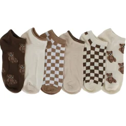 Women's Kensie Teddy Bear Low-Cut 6-Pair Pack