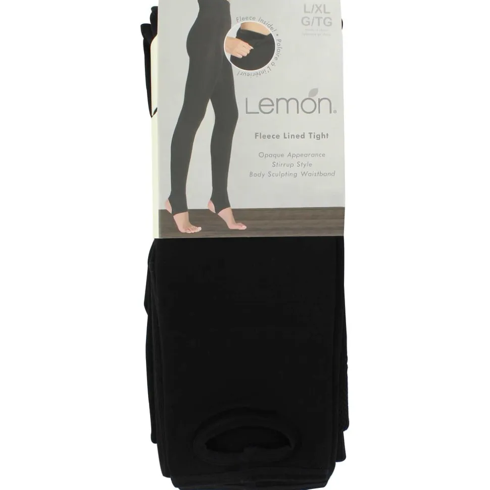 Women's Lemon Fleece-Lined Stirrup Tight L/XL