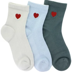 Women's Lemon Heart Powder-Soft Quarter 3 Pairs