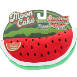 Women's Moon Cake Watermelon Plush Pouch & Socks